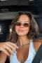Women's Premium Velour Sunglasses Uv400 Brown |   Case and Cleaning Cloth Gift Set - 4