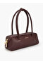 Solid Shoulder Bag with Zip Closure - 2