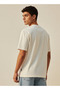 Crew Neck Short Sleeves Badge Applique T-shirt - 4