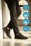 Black Nubuck Genuine Leather Gel Sole Men's Casual Shoes - 3