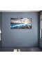 Ocean Waves and Sunrise Seascape Gallery Wrapped Canvas Wall Art | 50x100cm 20x40 inch | Panoramic Beach Wall Decor - 6