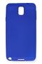 Compatible Case for Samsung Galaxy Note 3 / N9000 Soft Colorful Flexible Premium Rubber Silicone - Blue