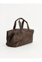 Brown Leather Look Men's Travel Bag - 2