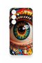 Samsung S25 Plus Compatible Colorful Eye-Pop Patterned Silicone Case - 4