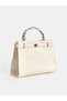 Esvab • Modern & Distinctive Leather-Look Women's Shoulder Bag with Scarf Detail - 2