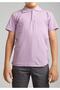 Boys' Polo Collar Short Sleeve School T-Shirt-Bs
