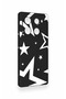 Infinix Note 40 Pro Compatible Black Mega Star Patterned Silicone Case - 3