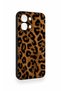 Oppo A6 Pro Compatible Dark Leopard Leather Patterned Silicone Case - 3