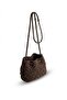 Elit Btn03 Women's Knitted Shoulder Bag Brown - 3