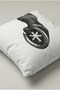 Black and White Eight Ball Patterned Throw Pillow Cover 295 – Lucky Eight Design 45X45 cm - 3