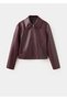 Faux leather zip jacket - 3