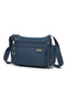 Navy Blue Medium Size Multi-Pocket Waterproof Ultra Light Fabric Women's Crossbody Bag - 2