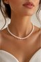Pearl Necklace Elegant Women's Necklace Stylish Pearl Necklace for Everyday and Special Occasion - 2