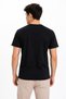 Men's 5-Piece Basic Regular Fit T-Shirt Set 100% Cotton Crew Neck Black Color - 5