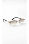 Lily Women's Rectangular Sunglasses, Uv Protection, Retro Vintage Design, Stylish Premium Glasses with Gold Detail - 5