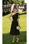 One-Shoulder Midi Length Flared Evening Dress with Lining and Bow Detail for Wedding, Engagement, Graduation, and Special Occasions - 2
