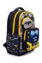 Set of 4, Boy's Patterned Primary School School Bag + Lunch Box + Pen Holder + Eraser Holder - 8