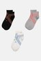 Kids Boy 3 Pairs Brand Logo Ankle Socks, Multicolor - 3