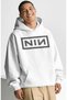 Nin Rock Metal Music Band Back Printed Unisex Oversize Premium Hoodie - 4