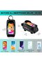 Waterproof Pouch Bike Bag Bicycle Bag Front Handlebar Frame, Touch Screen Mobile Phone Mount Holder Basket with Storage up to 7" - 3