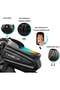 Waterproof Pouch Bike Bag Bicycle Bag Front Handlebar Frame, Touch Screen Mobile Phone Mount Holder Basket with Storage up to 7" - 2