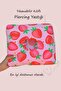 Strawberry Patterned Piercing Pillow Ear Cavity Side Sleeping Pillow with Washable Cover - 3