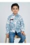 Boys Blue Abstract Printed Casual Shirt - 5