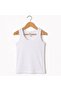 Girl's 3-Piece 100% Cotton Thick Strap Undershirt White Soft Textured Breathable Underwear (1-14 Years) - 2