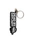 Black and White Decorative Text Design Keychain Bag Accessory Daily Use Stylish Key Ornament - 3