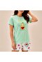 Women's Basic Avocado Digital Printed T-Shirt