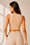 Women's 92% Cotton Crew Neck 2-Piece Sleeveless Crop Tank Tops - Stretchy & Soft Texture - 6
