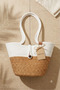 Straw Beach Bag Handmade Bohemian Summer Shoulder Bag for Women - 5