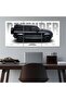 Land Rover Defender 110 3 Panel Canvas Wall Art | 30x40 Inches Gallery Wrapped | Black SUV Poster | Office Garage Decor | Split Wall Art