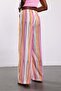 Orange Striped Wide Leg Pants 1118 - 6