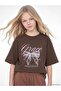 Bow Printed Girl's T-Shirt (S6) - 2