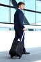 professional roller backpack, water resistant 20 inch backpack trolley with four 360° degree spinner wheels for office travel business college, lg1500165, black - 2
