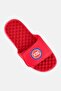 Men Detroit Pistons Primary Logo Slip On Slides, Red - 4