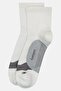 Men 1 Pair Brand Logo Mini Crew Socks, White - 3