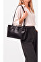 Women's Stylish Daily Shoulder and Arm Tote Bag with Belt Detail, Large Internal Volume, Double Handle, and Buckle - 2