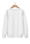 Women's White Milano Printed Crew Neck Oversize Sweatshirt - 2
