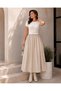 Women's Belted Poplin Midi Dress - 4