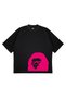 Unisex Women's Men's Bape Skirt-Ended Pink Design Printed Oversize Thick Fabric Relaxed Cut T-Shirt - 3