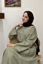 Ihlamur Green Linen Textured Soven Set