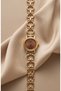 Women's gold-tone stainless steel watch with caramel dial - vintage old money luxury, elegant, and premium style - 2026 collection - 6