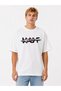 Unisex Women's Men's Huf Women's Hand Designed Front Printed Oversized Thick Fabric Relaxed Fit T-Shirt - 2