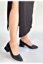 Nitya Black Printed Patent Leather Heeled Shoes - 3