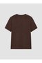 Lcw Curve Brown Large Size 100% Cotton Women's T-Shirt - 4