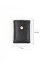 Faux Leather Vertical Mechanism Wallet - 4