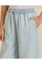 Senior Girls Blue Lyocell Wide Leg Jeans - 4