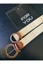 2-Piece Coated and Knitted Buckle Women's Straw Elastic Women's Belt, Jacket Belt, Shirt Belt, Dress Belt - 2